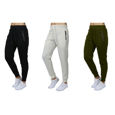 Galaxy Pro Star Women's Modern Fit  Fleece Lined Joggers-3 Pack