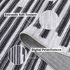 COZONY Washable Modern Striped Area Rug with Non-Slip Backing, Soft Low Pile Stain-Resistant Carpet for Living Room and Bedroom - 4 of 4