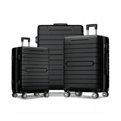 SUGIFT 3 Piece Nested Spinner Suitcase Luggage Set with TSA Lock
