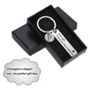 Unique Bargains Stainless Steel Personalized Durable Keychain with Gift Box 1 Set - 4 of 4