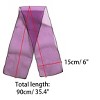 Allegra K Women's Transparent Skinny Solid Color Lightweight Organza Scarf Neckerchief - 3 of 4