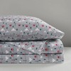 Sapphtopaz Bedding Set, Cotton Flannel Brushed on Both Sides Bedding Set 1 Fitted Sheet, 1 Flat Sheet, and Pillowcases, Machine Washable - 3 of 4