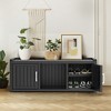CAVINAS Shoe Cabinet, Storage Bench with Doors for Entryway & Hall - 2 of 4