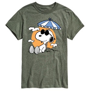 Men's - Peanuts - Snoopy's Beach Day Short Sleeve Graphic T-Shirt - 1 of 4
