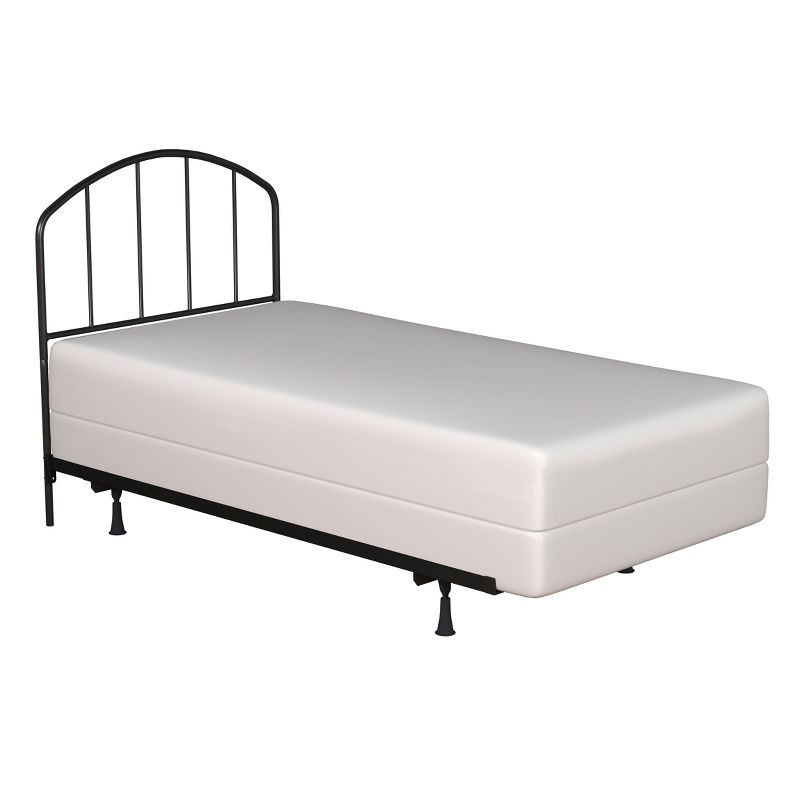 Tolland Metal Headboard with Bed Frame Black - Hillsdale Furniture, 6 of 13