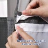 No Hooks Required Waffle Weave Shower Curtain with Snap in Liner Hotel Grade Waterproof Mesh Top Window Washable - 3 of 4