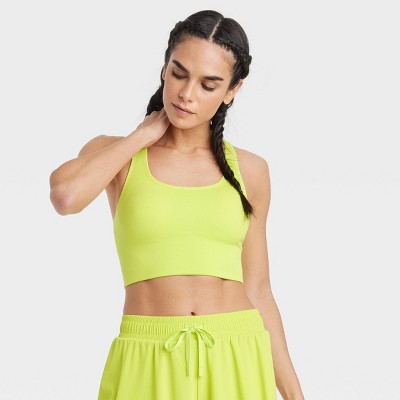 Neon Yellow Sports Bra