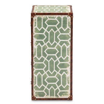 Amandine Multicolor Wood 4-Drawer Accent Chest with Brass Handles