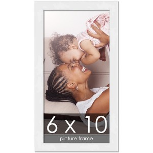 PosterPalooza | 6x10 Wood Frame with UV Acrylic, 6 Finishes: Black, White, Bronze, Silver, Wood, Mahogany - 1 of 4