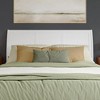 AFI Furnishings Portland King Sleigh Solid Wood Panel Headboard in White - 4 of 4