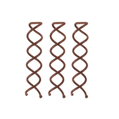 Kitsch Industrial U-Shape Bobby Pins for Styling Pins for Buns 18pc Brown