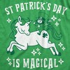 Womens Tanktop Saint Patricks Day Is Magical Shirt St Funny Leprechaun Unicorn - Crazy Dog Women's Tank Top - image 2 of 4