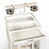 Prevue Select Wrought Iron Parrot Bird Cage 24x20x60", Chalk White - 2 of 4