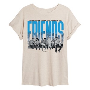 Women's - Friends - 90S Photo Oversized Graphic T-Shirt - 1 of 4