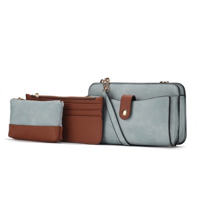 MKF Collection Muriel Crossbody Bag with Card Holder and Small Pouch by Mia K