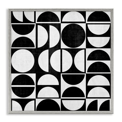 Stupell Industries Black & White Arch Pattern, 12" x 12"