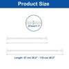 Unique Bargains Carbon Steel Adjustable No Drilling Expandable Shower Curtain Rod - 2 of 4