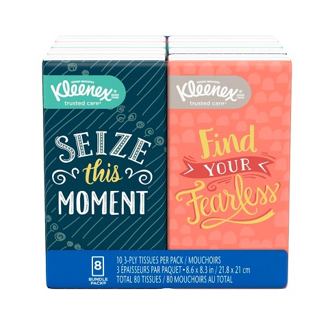 kleenex tissue facial pack 10ct 8pk pocket target tissues ply walmart packs