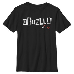 Boy's Cruella Lipstick Logo T-Shirt - 1 of 4