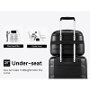 LUGGEX Carry on Luggage with Spinner Wheels, Lightweight Expandable Suitcase, 2 Piece Set(14/20), Black - 2 of 4