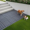 44 Pack 12"x12" Square Waterproof Outdoor Patio Deck Tiles, Plastic Interlocking Deck Tiles - 3 of 4