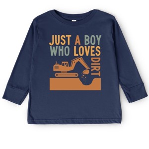 The Juniper Shop Just A Boy Who Loves Dirt Toddler Long Sleeve Tee - 1 of 4
