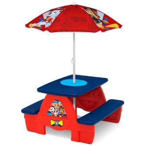 Delta Children PAW Patrol Kids Activity Picnic Table with Umbrella - 1 of 4