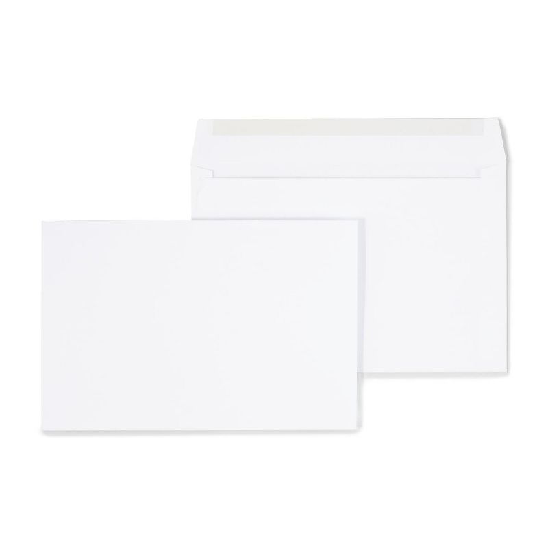 MyOfficeInnovations Gummed Flap Side-Opening Booklet Envelopes 6" x 9" White Wove 250/BX 472852, 1 of 5
