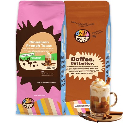 Crazy Cups Decaf Cinnamon French Toast Flavored Ground Coffee