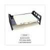 Universal Recycled Plastic Side Load Desk Trays, 2 Sections, Legal Size Files, 16.25" x 9" x 2.75", Black - 4 of 4