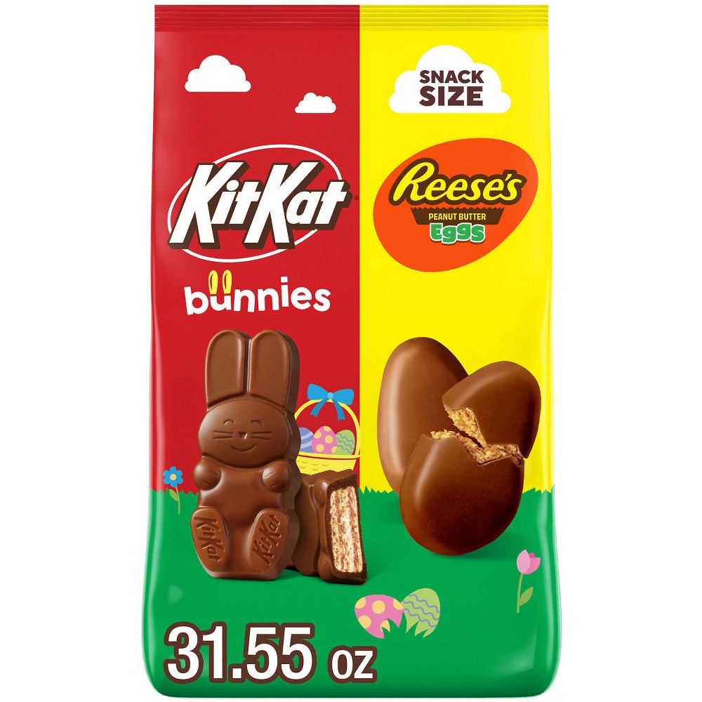 Assorted Reese's and Kit Kat Shapes Easter Candy Bag - 31.55oz