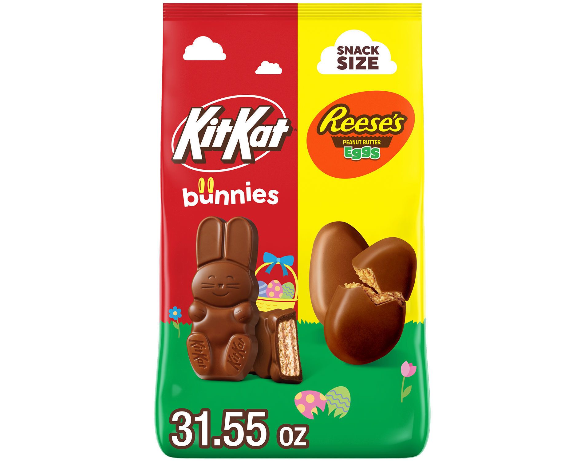 Assorted Reese's and Kit Kat Shapes Easter Candy Bag - 31.55oz