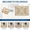 Farmhouse Rugs for Living Room Floor Mats with Non-Slip Backing, Foldable Ultra-Thin Bedroom Carpet - 3 of 4