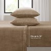 NicBex 3 PCS/4 PCS Micro Plush Sheet Set with 1 Flat Sheet,1 Fitted Sheet and 1/2 Pillowcase,Soft Bed Sheets Machine Washable - 2 of 4