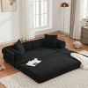 4-in-1 Convertible Sleeper Sofa Bed with Modular Design, Folding Structure and Versatility for Apartment or Bedroom-Maison Boucle - 2 of 4