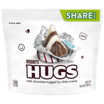 HERSHEY'S KISSES Sharable Chocolate Milk Chocolate and White Creme, 10.6 oz