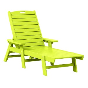 WestinTrends Adirondack Outdoor Chaise Lounge for Patio Garden Poolside - 1 of 4