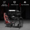 Dardoo Adjustable Racing Sim Cockpit with Triple Monitor Stand | Compatible with Logitech G29 & Thrustmaster T300 | No Electronics Included - 4 of 4