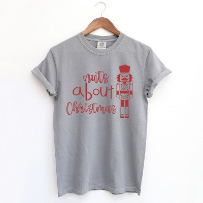 Simply Sage Market Women's Nuts About Christmas Short Sleeve Garment Dyed Tee