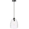 Elegant Lighting Gibson 1 light Black and Clear glass pendant - 4 of 4