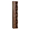 PDTEND 8-Tier Multi-functional Adjustable Ultra-Thin Bookshelf with Wavy Border Design for Home, Office, Display & Storage - 2 of 4