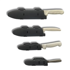 Blade Guard Hinged Knife Edge Guard with Locking Latch , Made in USA, 4Pk set (4in, 6in, 8in, 10in) - 1 of 4