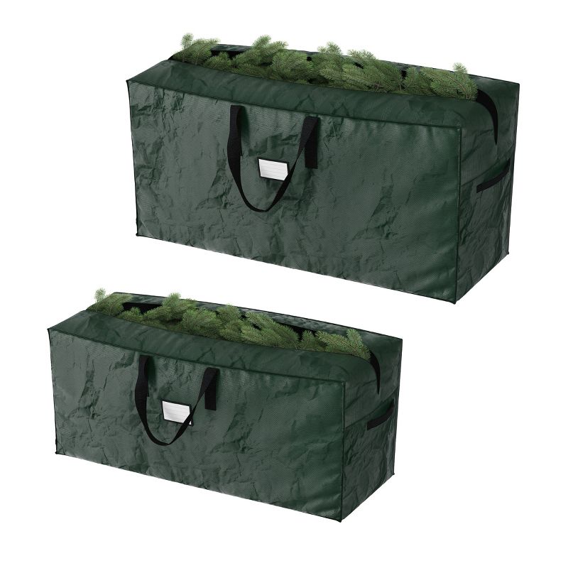 Hastings Home Set of 2 Christmas Tree Storage Bags for up to 16-ft Artificial Trees - Protects Holiday Decorations from Damage, 1 of 6