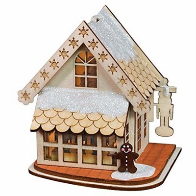 Old World Christmas Ginger Cottage Wooden Ornament for Christmas Tree, Drosselmeyer's Nutcrackers
