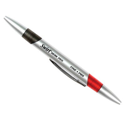 Moon Products Swirl Ink Pens, Red/Black Combo, Pack of 12 (Case of 2)