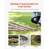 VEVOR Faux Stone Landscape Edging, 46.4 x 2.2 in Realistic Lawn Edging, Flexible Brick-Sized Garden Edging Border with Anchoring Spikes, Beige - 4 of 4