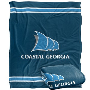 College Of Coastal Georgia Primary Logo Silky Touch Blanket White 50x60 - 1 of 4