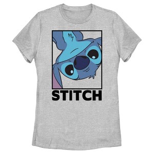 Women's Lilo & Stitch Peekaboo Stitch Portrait T-Shirt - 1 of 4