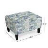 Christopher Knight Home Zahra Contemporary Fabric Tufted Ottoman - 3 of 4
