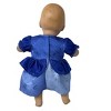 Doll Clothes Superstore Handmade Blue Princess Dress Fits 14-16 Inch Baby Dolls - 4 of 4